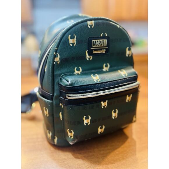 Loungefly Marvel Loki God of Mischief Mini Backpack FYE Exclusive READ main image 8